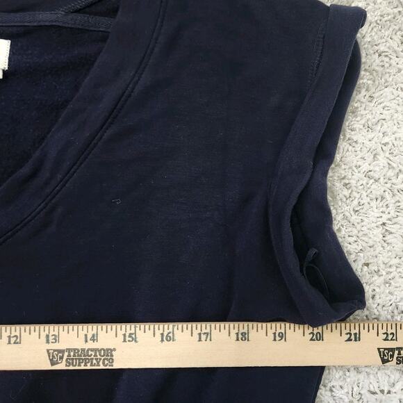 Lou & Grey Blue Romper With Pockets Size Medium Signature Soft - Picture 3 of 10